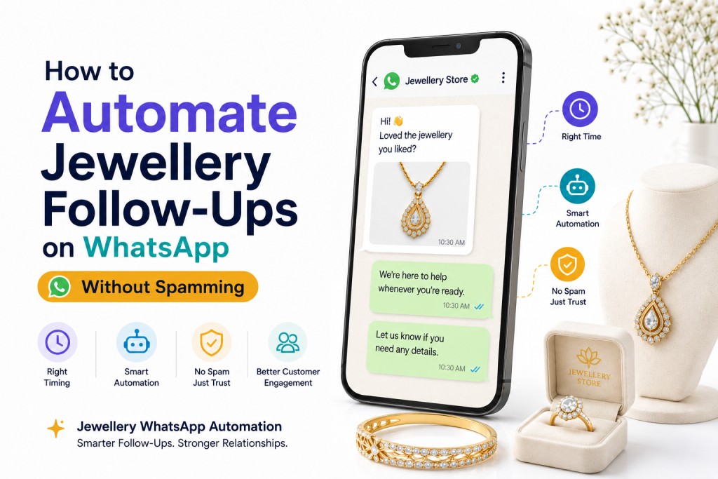 How to Automate Jewellery Follow-Ups on WhatsApp Without Spamming
