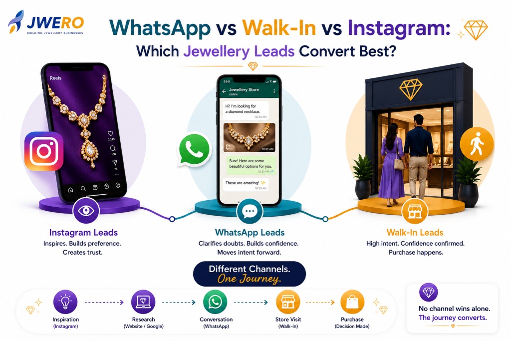 WhatsApp vs Walk-In vs Instagram: Which Jewellery Leads Convert Best?