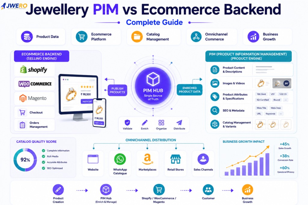 Jewellery PIM vs Ecommerce Backend: Key Differences