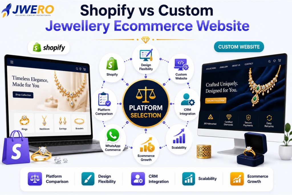 Shopify vs Custom Jewellery Ecommerce Website