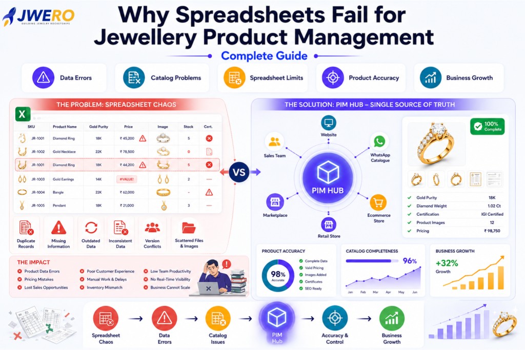 Why Spreadsheets Fail for Jewellery Product Management