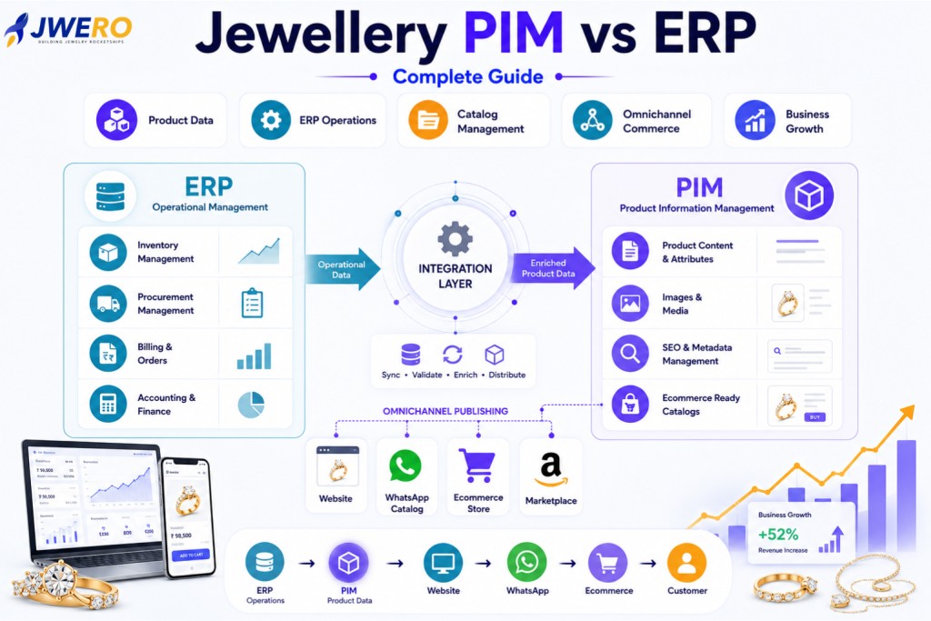 Jewellery PIM vs ERP: What Should Manage Product Data?
